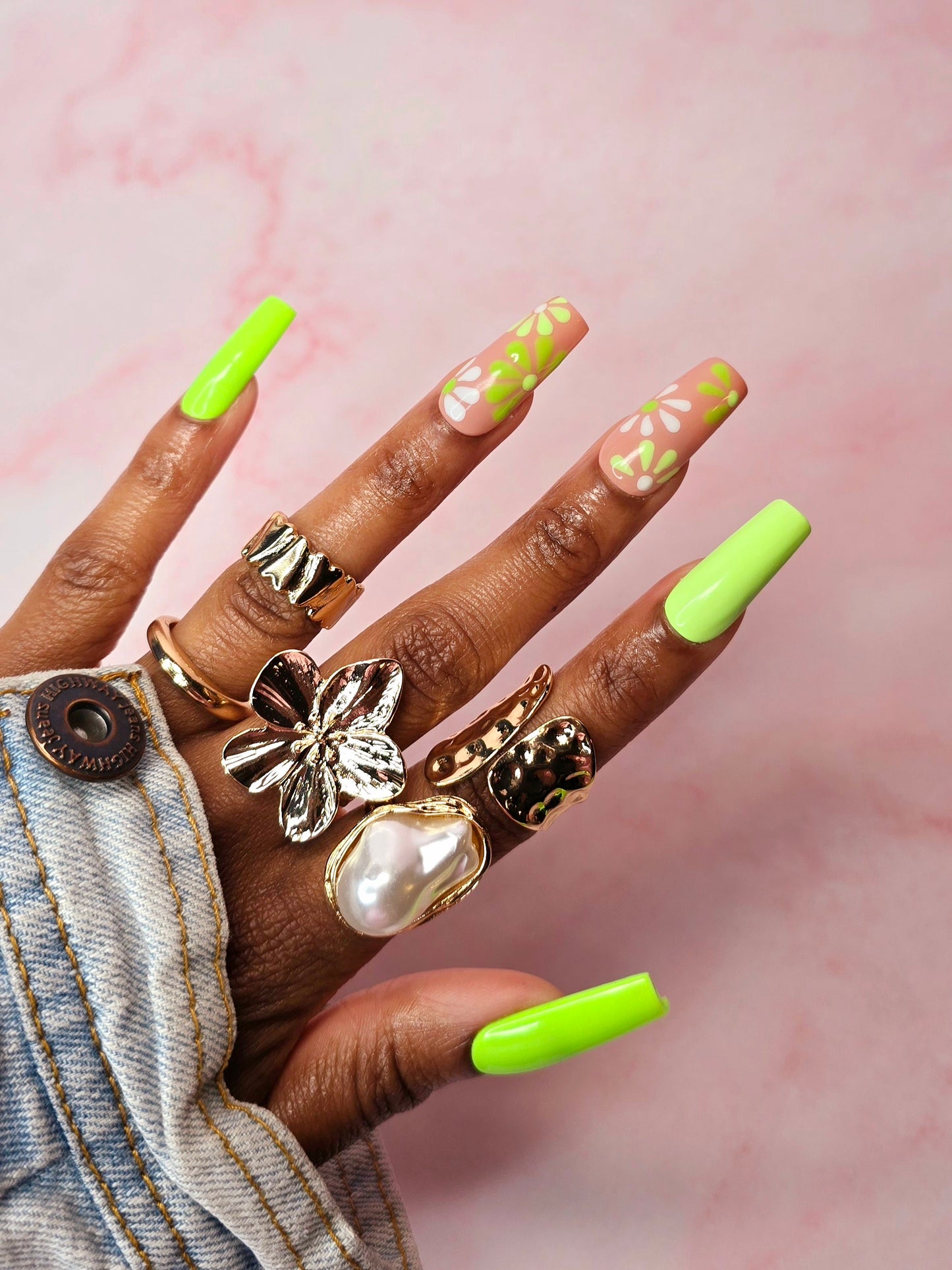 Lime Florals